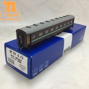 1 jpy ~ tiger m way HO gauge oro40... steel sheet roof car grape 2 number . green obi 