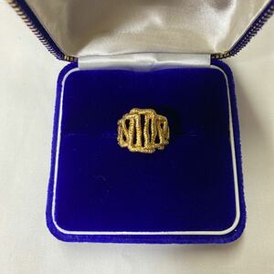 K18 18 gold ring ring gross weight approximately 5.12g stamp equipped 14 number ~15 number 