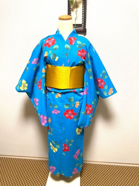 訳ありお値打ち 本染浴衣 女児用 浴衣 身丈(肩から)138㎝