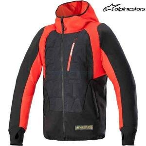 セール特価 アルパインスターズ ジャケット 4201824 MO.ST.EQ HYBRID HOODED BLACK FLAME RED(1463) サイズ:XL