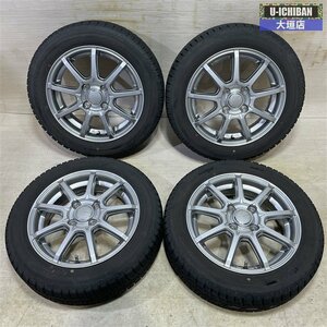 軽 スペーシア N-BOX ムーブ タント ワゴンＲ 等 GRASS 4.5-14+45 4H100 ヨコハマ IG50+ 155/65R14 14インチ スタッドレス 4本セット 009