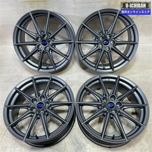 美品 スバル BRZ 純正 7.5-18+48 5H100 18インチ ホイール 4本セット 009