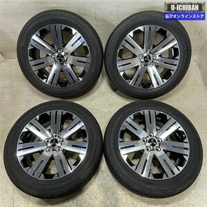 2023年製 バリ溝 良品 デリカD5 純正 7-18+38 5H114.3 ヨコハマ ジオランダーSUV G055 225/55R18 18インチ 4本セット 009