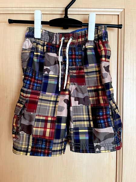 GAP kids 100 水着パンツ パッチワークデザイン