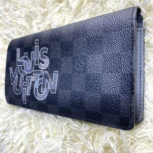 Louis Vuitton ルイヴィトン ポルトフォイユブラザ 長財布 ウォレット N60305 ダミエ グラフィット リンク 二つ折り長財布