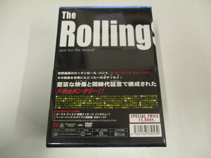未開封！THE ROLLING STONES『ザ・ローリング・ストーンズ ジャスト・フォー・ザ・レコード』(DVD) ##
