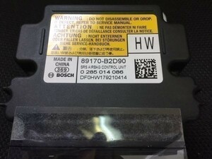 AB3236 ミライース 89170-B2791 エアバッグ コンピューター ECU リビルト　エアーバック エアバック