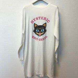 HYSTERIC GLAMOUR ヒステリックグラマー 長袖ロンT 猫プリント