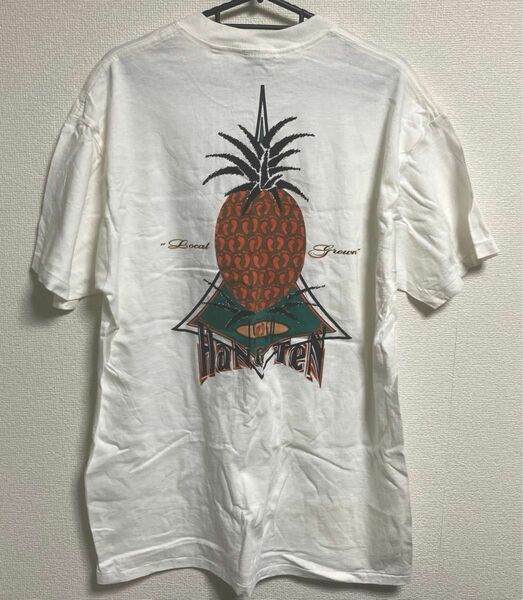 レア！　90s USA製 HANG TEN Tシャツ Ｌ　ホワイト　美品　ビンテージ　