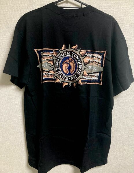 レア！　90s USA製 HANG TEN Tシャツ Ｌ　黒　デッドストック