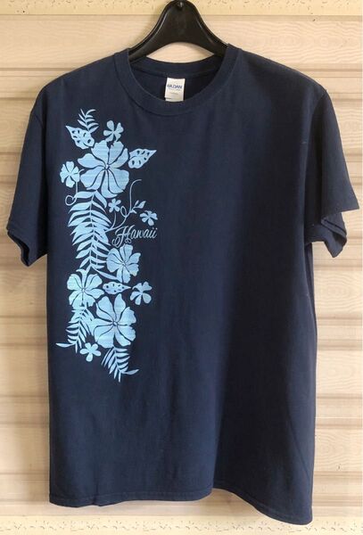男女兼用★GILDAN★半袖Tシャツ M 紺 中古品