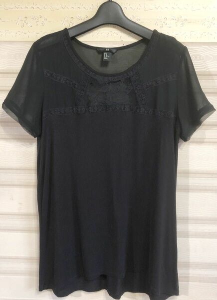 レディース★H&M★ブラウス　M　黒　中古品