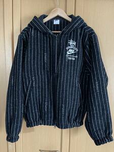 Stussy x Nike Striped Wool Jacket "Black　Sサイズ　送料無料！