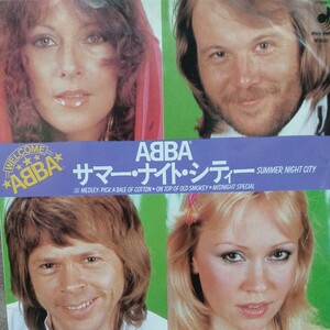 EP_3】 ABBA　アバ　SUMMER NIGHT CITY　サマーナイトシティ　 シングル盤 epレコード