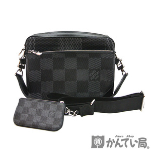 19836 LOUIS VUITTON【ルイ・ヴィトン】N50017 トリオ・メッセンジャー ダミエ・グラフィットキャンバス ブラック ショルダーバッグ 