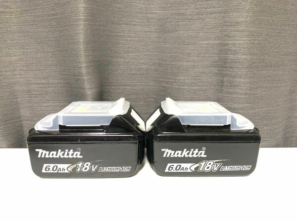 BL1860B 2個 マキタ 純正 バッテリー makita 18v 6ah BL1860 雪マーク 雪印 # 美品 8