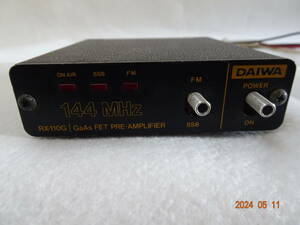 DAIWA 144MHzプリアンプ　RX110G　動作確認済でも古いからジャンクで