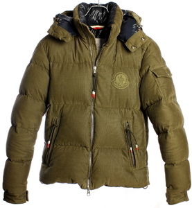 27万1700円　 モンクレール　コーデュロイ ダウン ジャケット　カーキ　MONCLER 国内正規品 #A1