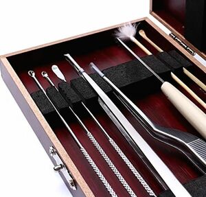  free shipping ear cleaning set ear .. tweezers ear . Luce cleaner metal professional specification (0)