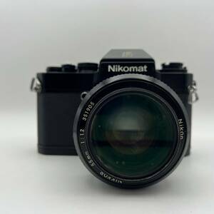 【動作未確認】Nikon Nikomat EL カメラ　Nikkor 55mm 1:1.2 351905　L37c 52mm レンズ