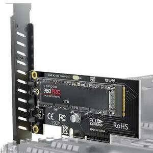 m.2 nvme to pcie 4.0 3.0 ssdアダプター