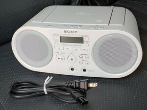 ☆送料無料　中古　SONY CDラジオ ZS-S40 ソニー オーディオプレーヤー　2021年製　良好品　大月みやこCD付き！
