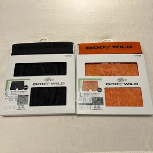 【送料無料】BODY WILD ボディワイルド ボクサーパンツ ジャカードパターン 2枚組 Lサイズ