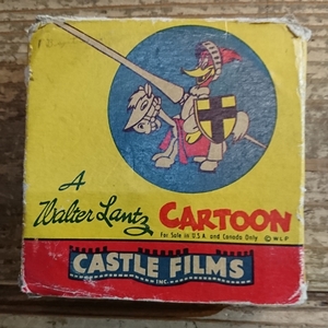 40s vintage woody woodpecker castle film walter lantz cartoon 8mm Woodpecker film rare 