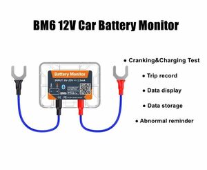 Bluetooth ワイヤレス バッテリーモニター BM6 新品 Android/iOS用アプリ対応　管理No.3