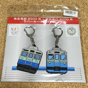 送料無料！東急電鉄 8500系×伊豆急行 8000系 ラバーキーホルダーセット 新品未開封品