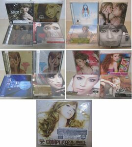 CD・浜崎あゆみ 17セット29枚・CD+DVD多数・帯付・シングルコレクション、on my way 写真集付など/06-78