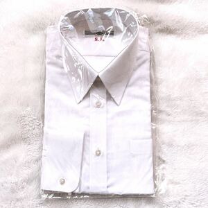 未使用 MARUZEN ROYAL COLLECTION マルゼン ワイシャツ 長袖シャツ 白 綿 100% Lサイズ ビジネス フォーマル メンズ Yシャツ イニシャル