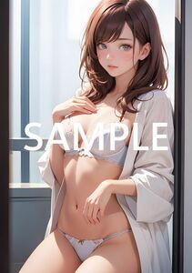 s60506* all one point thing *[A4 size beautiful woman poster ] most high resolution lustre paper beautiful young lady same person illustration art cosplay gravure sexy beautiful . beautiful .
