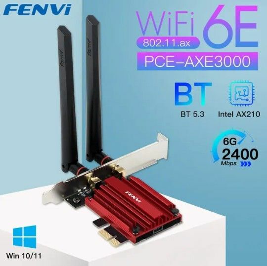 FENVI AX210搭載ボード BT5.3 WiFi 6E PCI-E