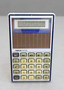  Vintage OMRON solar calculator 8205 operation goods 