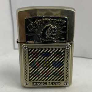 I029-CH2-902▲Zippo ジッポ MAGIC ZIPPO スロット BANNNNG U.SU.S.A. ライター