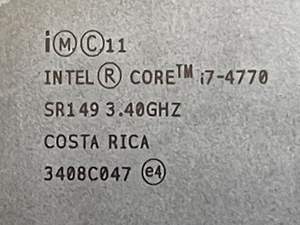 intel Core i7 4770 3.40GHZ