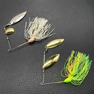 712390 ブルドッグ ルアーズ スピナーベイト ２個セット BULL DOG LURES SPINNERBAIT MADE IN USA スピナーベイト オールド品