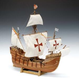 【中古】ウッディジョー 1/50 帆船 サンタマリア 木製模型 組み立てキット 4560134351660