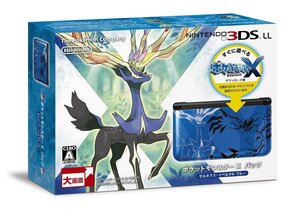 【中古】ニンテンドー3DS LL ポケットモンスター Xパック ゼルネアス・イベルタル ブルー
