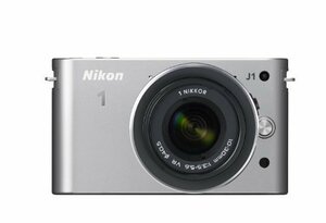 【中古】Nikon ミラーレス一眼カメラ Nikon 1 (ニコンワン) J1 (ジェイワン) 標準ズームレンズキット シルバーN1 J1HLK S