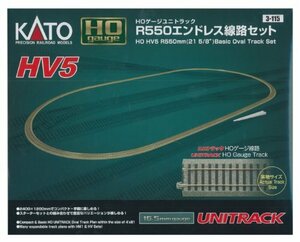【中古】KATO HOゲージ HV-5 R550 エンドレス線路セット 3-115 鉄道模型 レールセット