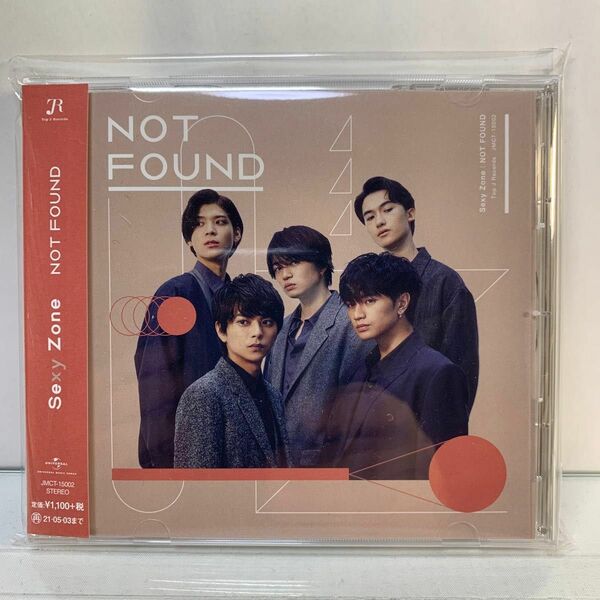 NOT FOUND (通常盤) Sexy Zone