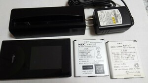 【中古】NEC Aterm MR05LN クレードル付 SIMフリー Wi-Fiモバイルルーター