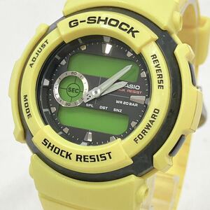 CASIO カシオ G-SHOCK/Gショック　G-300SC イエロー　クォーツ メンズ腕時計 R尼0509