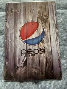  tin plate signboard Vintage interior miscellaneous goods signboard metal plate garage autograph board american miscellaneous goods retro board Pepsi 