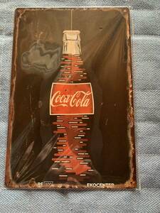  tin plate signboard Vintage interior miscellaneous goods signboard metal plate garage autograph board american miscellaneous goods Cola PET bottle 