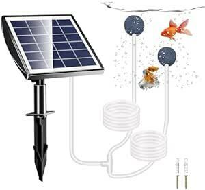 ZHHMl air pump solar oxygen pump small size aquarium pump quiet sound circulation pump 0.5-0.9L /min 1.5W 3600mA