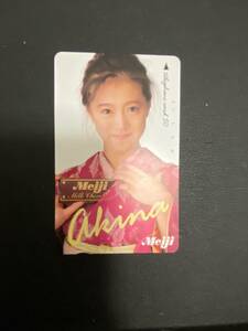  Nakamori Akina Meiji * телефонная карточка 50 частотность не использовался 