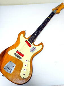 新興楽器 PLEASANT SEV-218 Bizarre Guitar 60's プレザント ビンテージ エレキギター 当時物 電装無し　レストアベース